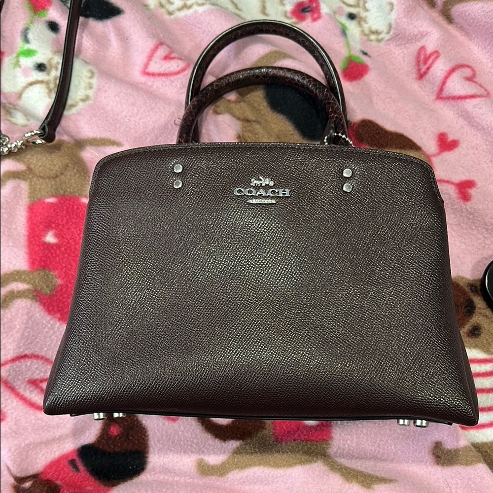 Coach Maroon Handbag